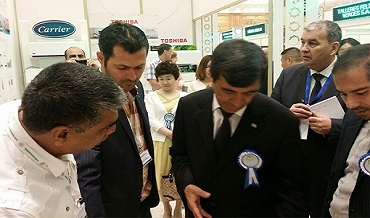 جانمایی شرکت توسعه هنر متین در نهمین نمایشگاه بین المللی تابستانه ساختمان ترکمنستان 2016